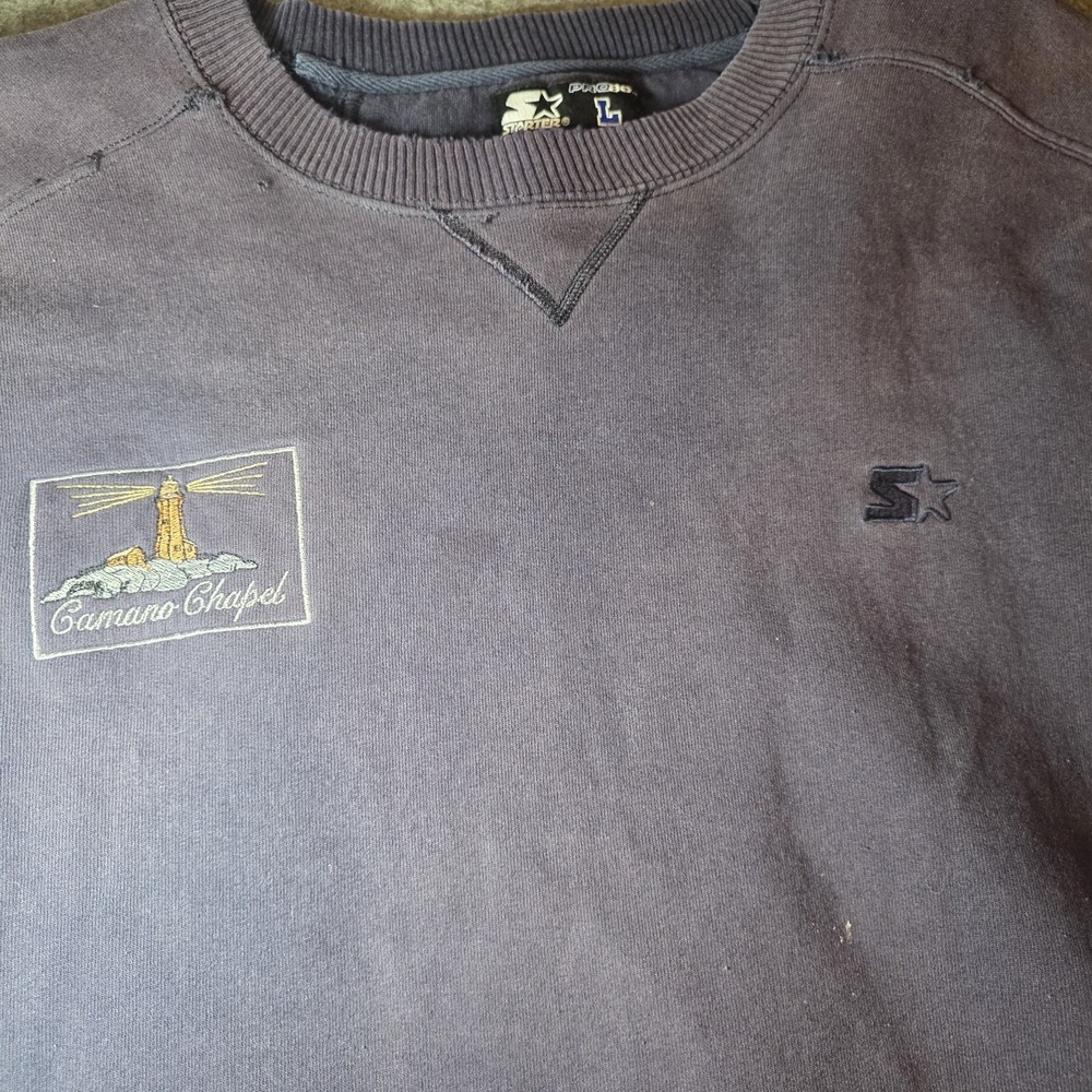 vintage Starter Pro 80 Heavyweight crewneck sweatshirt Large I2 - Picture 2 of 7